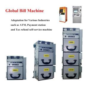 Cheap Cash Bill Bill Dispenser Machine World Wide Denomination Dispensing Front Back for sale