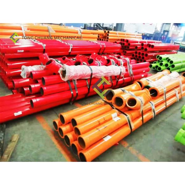 Straight Concrete Pump Pipeline Double Layer Pipe L30mm-L4000MM