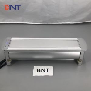 Aluminium brush silver multimedia electrical overturn conference hidden table