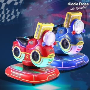 Fiberglass 3D Games Kiddie Ride Car with 1 Player Coin Pusher and Eye-catching