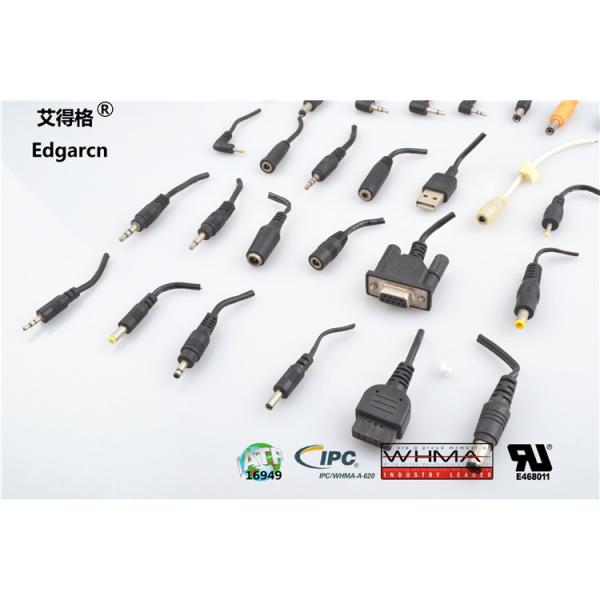 High Voltage 300v Custom Wire Harness Automotive Industrial Black Color