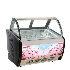 1500mm Back Door Ice Cream Showcase Freezer 480L Capacity Auto Defrost Type