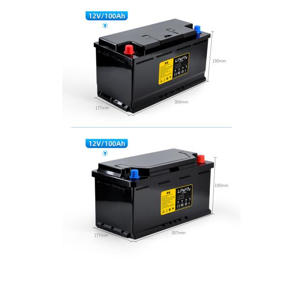 CLF LiFepo4 Starting Battery Lithium Iron Phosphate Battery Packs 12v 100ah with Bms For RV Electric Car Motorcycle Boat