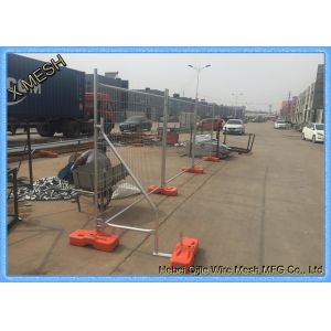 Hot Dipped Galvanized 2.1m X 2.4m Temporary Mesh Fencing With Concrete Filled