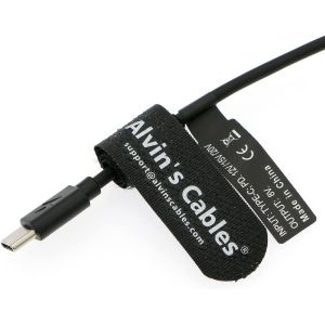 PD USB C Type-C to LP-E6 Dummy Battery Power Coiled Cable for Canon EOS R R5 R6