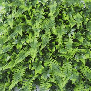 3D Mixed Artificial Bushes Greenery Wall Plastic Faux Flowers Grass Panel
