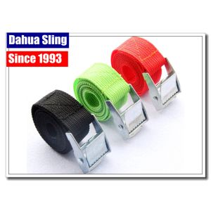1" 5mm 1000kg Cam Buckle Straps With S Hook Endless Loop Ratchet Strap