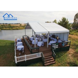 China Leisure Goft White Clear Span Structures Canopy PVC Fabric Party Marquee Tent on sale