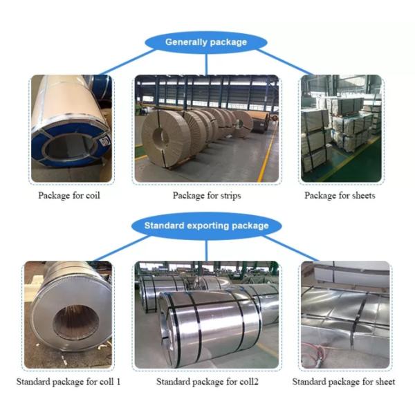 304L 201 Stainless Steel Coils 410 Grade BA 2b Finish Varnish