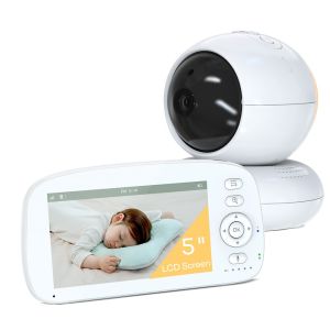 High Definition Infant Monitor Video Babyphone with 360°pan Tilt Zoom Camera and