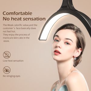60w LED Half Moon Light With Flexible Head Facial Nail Led Lash Lamp