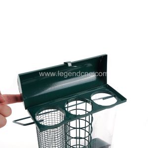 Multifunction Hanging Wild Bird Feeder 3 In 1 Iron Art With High Seed Capacity