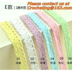 elegant 4.8-5cm width 10 yard / lot DIY handmade craft crocheted lace trim for