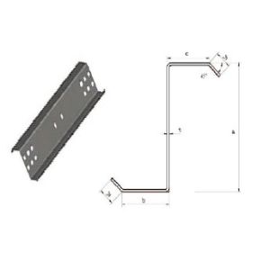 Customized galvanized cold steel Zed Z purling roll forming machine 18 roller