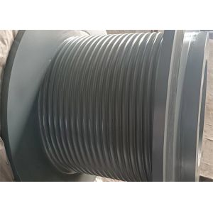 Heavy Duty 35t Capacity Crane Winch Drum With Lebus Rope Grooves