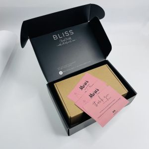 E-Commerce Custom Printing Logo Self Sealing Recycled Blue Shipping Box E Flute