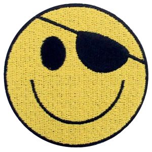 Washable Smiley Face Custom Embroider Patch For Cartoon Hooide Child