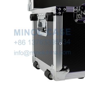 Aluminum Trolley Flight Case Pull Along Briefcase Utility Travel Storage Tool