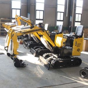 Ramming 1.8 T Excavator Grab Towable Mini Backhoe Loader 2580mm Digging Height