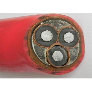 Cheap 33kv Insulated Steel Tape / Wire Armoured Cable 16mm 3 Core With Copper Tape Screen for sale