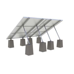 1.4KN/M2 Solar Panel Roof Mounting Systems Customized Color Aluminum Stainless