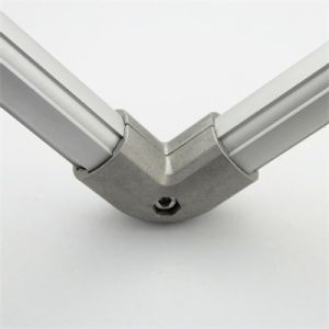 M6*18 JY-L2 Angle Aluminium Tube Connectors Sandblasting Surface