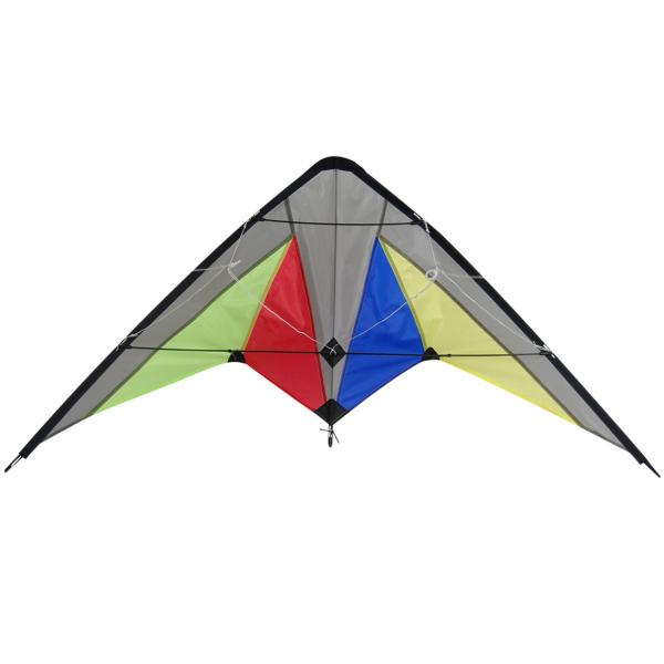 Fiberglass Frame Delta Stunt Kite Stackable Good Performance For Kids