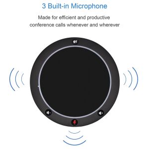 Omnidirectional USB Conference Call Speakerphone For 10m2-15m2 Meeting Room