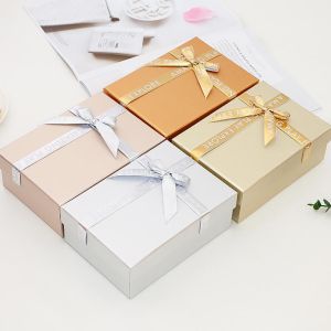 China Custom Printed Birthday Gift Box with Bow Ribbon L*W*H cm According to Your Request on sale