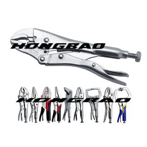 5 7 10 Inch Vise Grip Wide Jaw Locking Pliers Gourd Type Tool Straight Round