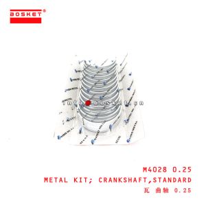 M4028 0.25 Standard Crankshaft Metal Kit suitable for ISUZU 6BD1-T 6BF1-T