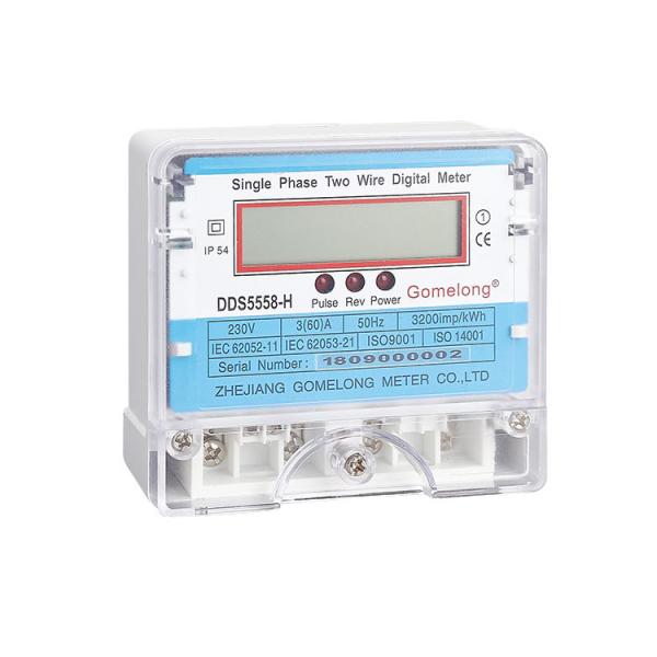 Quality DDS5558 Single Phase Digital Static Kwh Meter medidor electrico monofasico wholesale