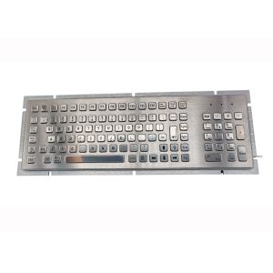 Panel Mount Industrial Metal Keyboard 103 Buttons with Kiosk Solution