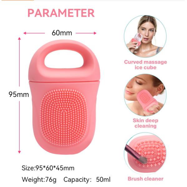 Ice Face Roller Cube Roller For Face Oil Absorbing Roller Silicone Ice Cream Tools