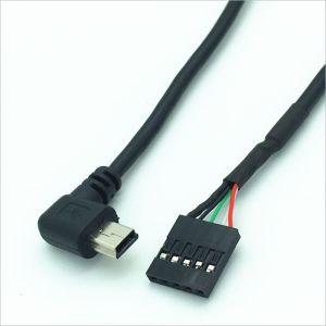 Pitch 2.54mm 5 Pin Electronics Wire Harness For Computer Motherboard