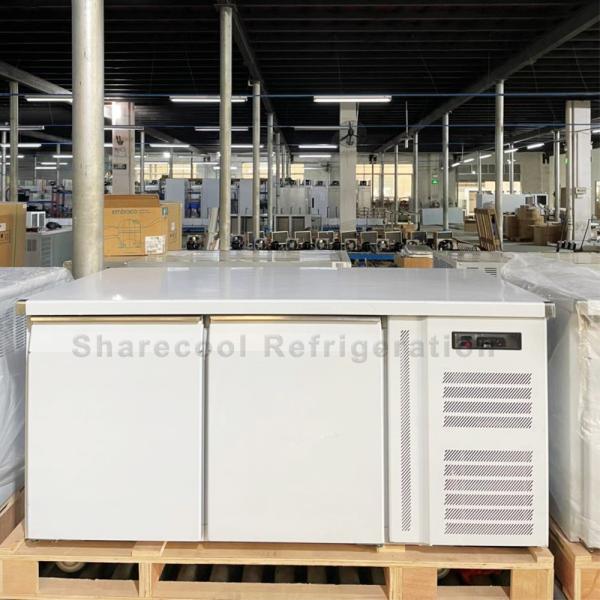 Quality Restaurant 260L Double Door Undercounter Refrigerator Embraco Compressor wholesale