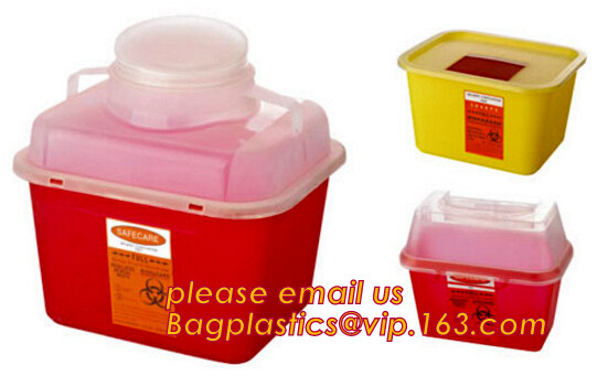 Rectangle safe sharp container, Medical Disposal Bin Sharp /Safe SharpS