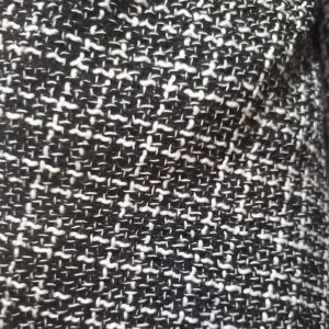 Herringbone Check Polyester Worsted Tweed Wool Fabric 150cm Width
