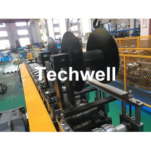 Galvanized Steel Guiding Column Shutter Door Roll Forming Machine Thickness 1.5