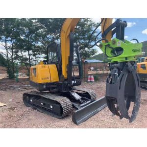 Q355B Rotating Hydraulic Log Grapple For Excavator SANY DOOSA KOMATSU CAT