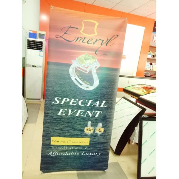 Quality High Resolution Vertical Adjustable Banner Stand For Trade Shows Light Weight wholesale
