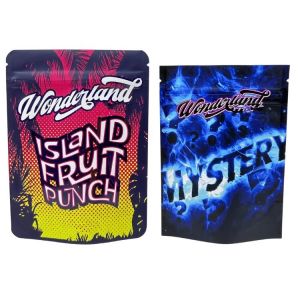 Minfly Digital Printing Custom Aluminum Foil Resealable Stand Up Smell Proof