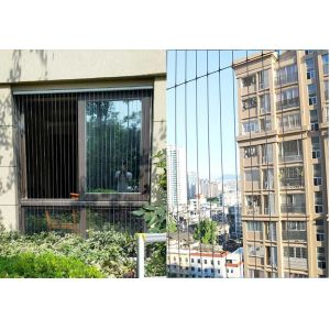 Cheap Factory Price 316 Stainless Steel Wire with High Quality Balcony Invisible Grille for sale