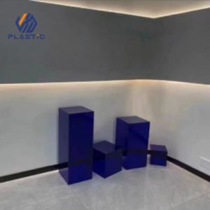 Weather Resistance Acrylic Pedestal Stand Perspex Display Stand Multi Colored