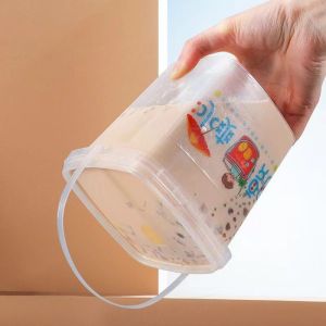 Customize Plastic Container Small Plastic Bucket with 500ml Capacity and