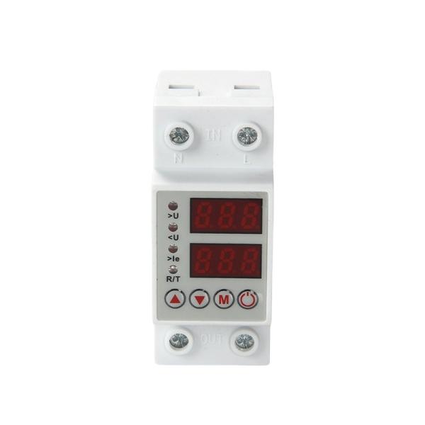 LED Digital Display Adjustable Intelligent Over and Under Voltage Protector Over