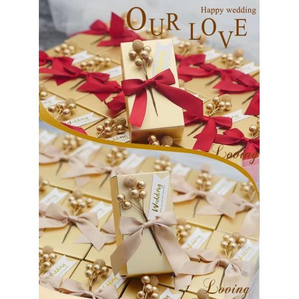 European Chocolate Packaging Paper Box 8.66*8.66*2.56In Waterproof Candy Favor Boxes