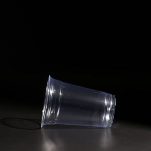 Customized PET Cup Holder with Modern Packaging Design BPA Free 14oz