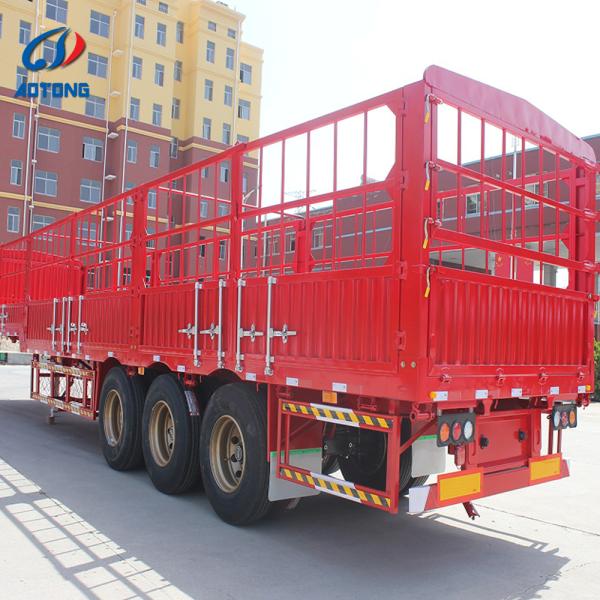 Quality 3 Axle Fence Semi Trailer with Mechanical or Air Suspension wholesale