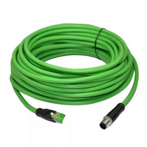 Male 12 8 Pin D X Code 4 Pin To Male RJ45 M12 Waterproof Connector Ethernet